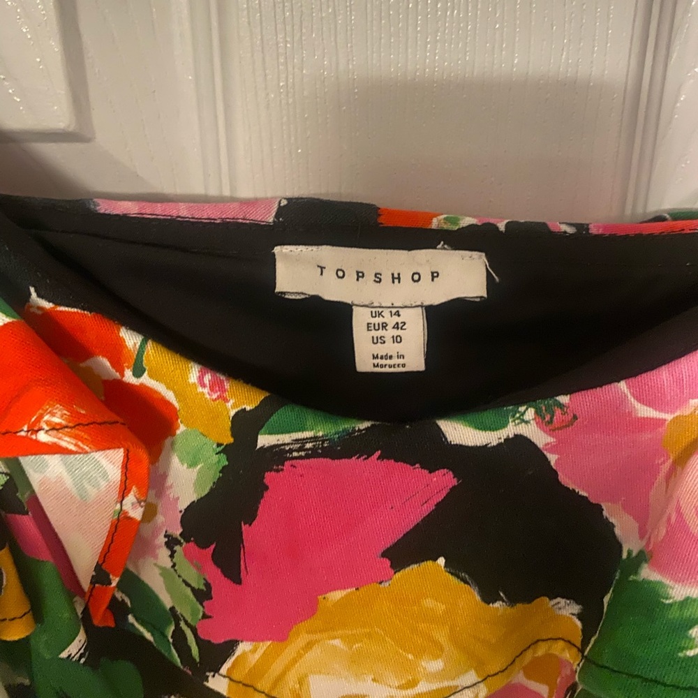 Topshop Floral Mini Dress - Picture 4 of 5